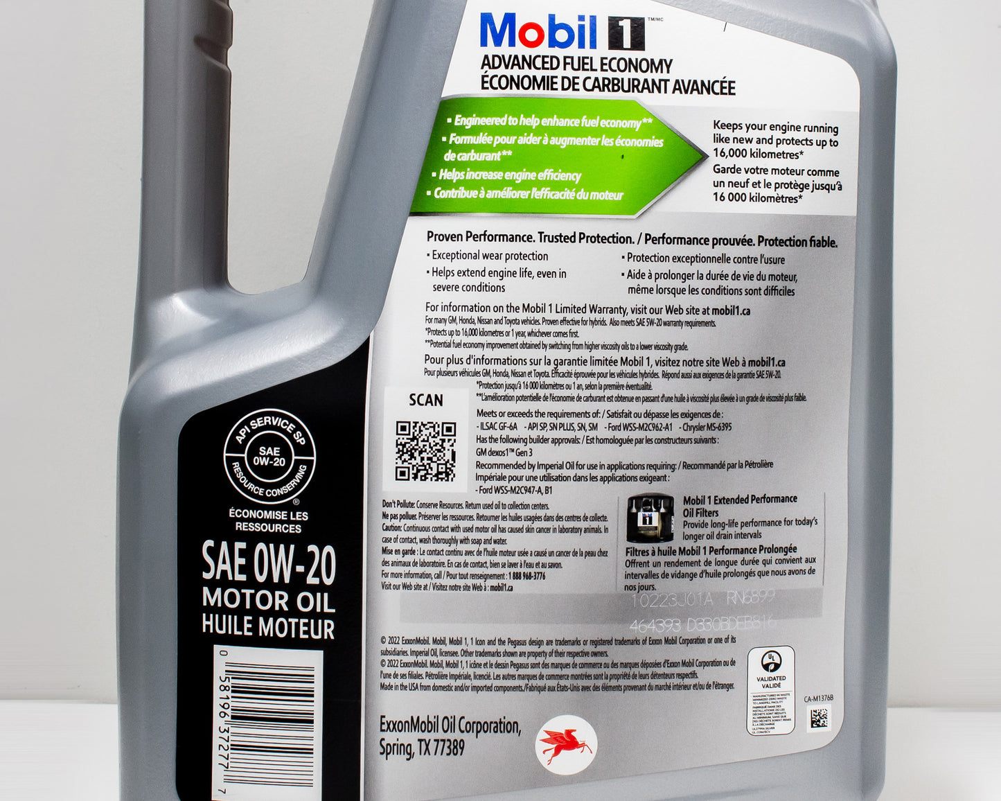 Mobil 1™ Advanced Fuel Economy 0W-20