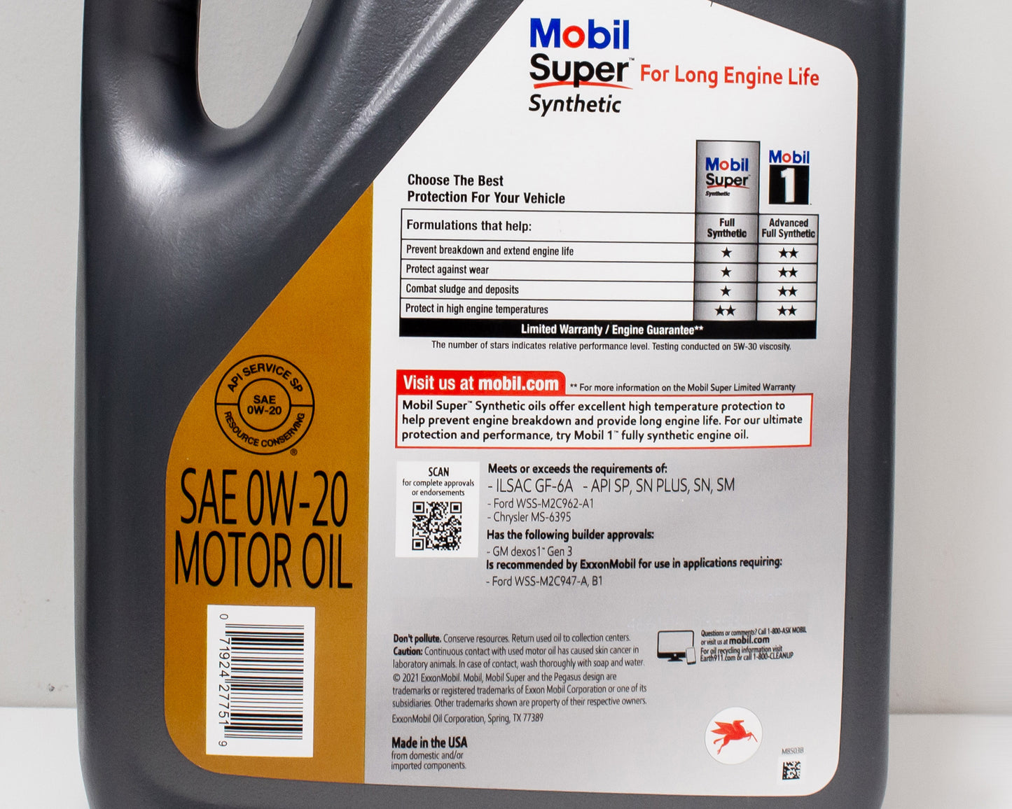 Mobil Super™ Synthetic 0W-20